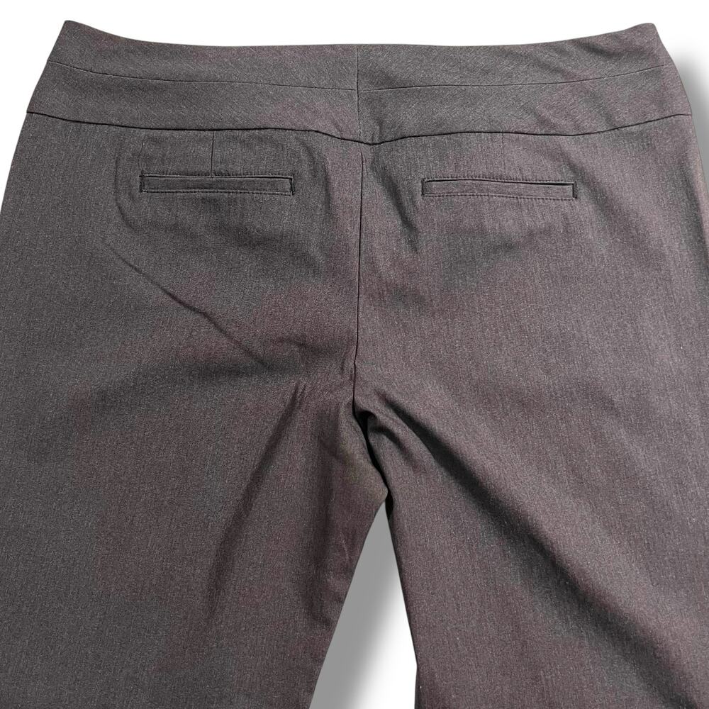 Maurices Studio Y Womens Dress Pants Trousers Flare Leg Lightweight Gray 15 16 - Picture 7 of 10